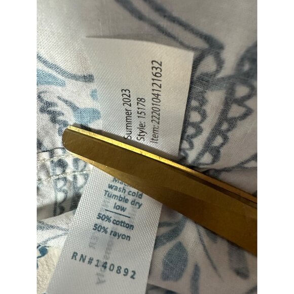 Marine Layer Shirt Mens X-Large White Floral Aloha Hawaii Beach Coastal Casual - Picture 10 of 10